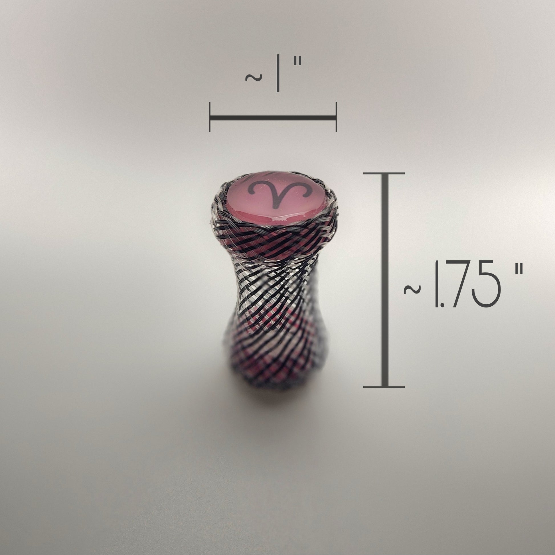 Aries Ram fidget shown for size reference only